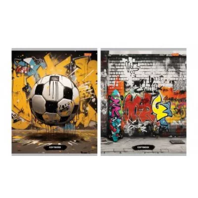 Тетрадь КЛЕТКА 36л. ГОРОДСКОЙ МИКС (36-5768) (обл.- мелов. картон, второй блок) 36-5768