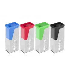 Точилка пластиковая Berlingo "Classic Pro" 1 отверстие, контейнер, ассорти  266924