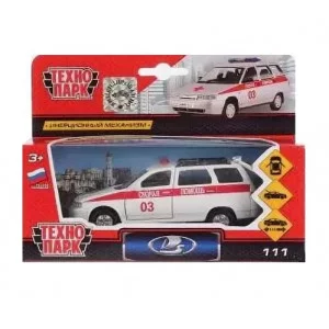 Машина Технопарк LADA 111 Скорая 12см металл.инерц.266063