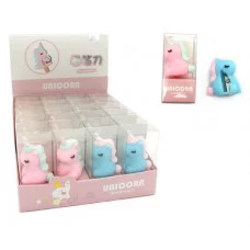 Точилка  CX-49/CW-59 "Единорожка" 50*30*35мм, фигурная, 1 отделение, без накопителя, цвета ассорти, в упаковке ПВХ KK-7670 (24/576)  325085