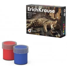 Гуашь ErichKrause Big City Cats 12 цветов по 20 мл 62982