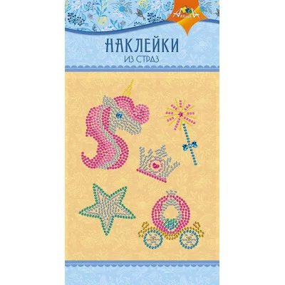 Материалы д/тв. НАКЛЕЙКИ из страз «Единорог»