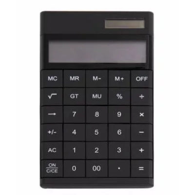 Калькулятор Alingar 12 разрядов 172*100*18 мм двойное питание черный выдвижная подставка батарея в комплекте 1шт AL13234