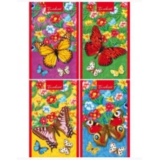 Блокнот 16л А7 Разноцветные бабочки Б16-2765 Б16-2765
