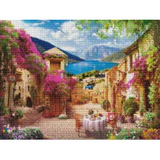 Алмаз мозаика (клас.) 30х40 см, с подр., с полн. заполн. (30 цв.) Цветочная улица (Арт. НД-0354)