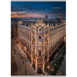 Тетрадь КЛЕТКА 80л. А4 ВЕЧЕРНИЙ ПЕРЕКРЁСТОК цвет.мелов.обл TМ"Profit" Т80-2258