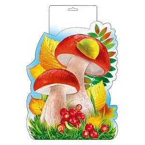 Плакат вырубной "Грибы" А4 Мир поздравлений 71063