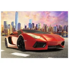 Пазл "Красный автомобиль" 1000 элементов в коробке 10601