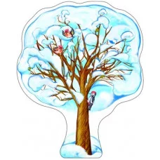 Плакат вырубной А3. Клен зимний (с уф-лаком) Сфера Ф-9312