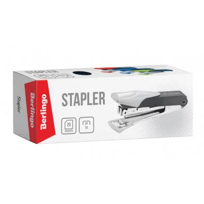 Степлер №10 Berlingo "Power TX" до 20л., металлический корпус, синий 305195