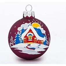 Елочное украшение, шар Ш3 60мм "Солнечный" С1197