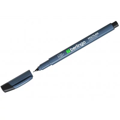 Маркер перманентный для CD/DVD Berlingo "Multiline PE50", черный, 0,5мм 117154