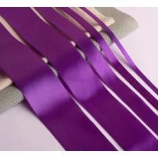 Лента атласная 2 см*25±1ярд №35 фиолетовый АУ 2611777