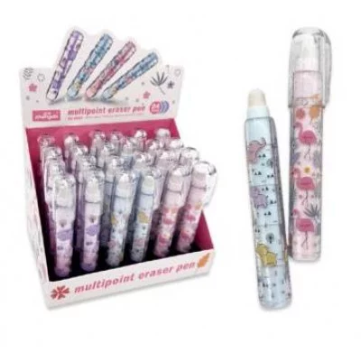 Ластик DL-407 "Тропики" сегментный, 115х16мм, 5 сегментов, в пластиковом корпусе с рисунком, ассорти, ZD-0013 334340