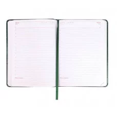 ЕЖЕДНЕВНИК А5, 160л. недатир. TOUCH SKIN -EMERALD (160-3188) кожзам (зеленый) 160-3188