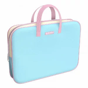 Папка текстильная на молнии ErichKrause с ручками Light Blue, A4+ 54678