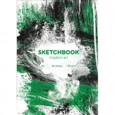 Скетчбук А6 Modern Art Brutal (7БЦ, гл лам, гребень, 40л, 100 г) С80-6339 С80-6339