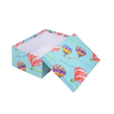 Коробка прямоугольная подарочная Полет шаров 31X23X13.5 см РазборКОР-7818