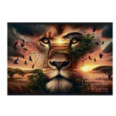 Альбом для рисования А4 40л., Alingar, на скрепке, мелованный картон (стандарт), 100 г/м2,  "Животные" AL10776