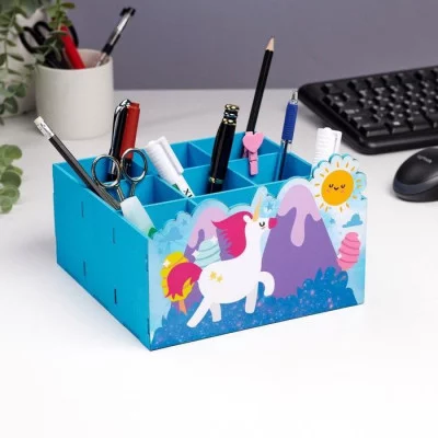 Органайзер для хранения мелочей "Единорог" 9 отделений 19х19х12 9920835