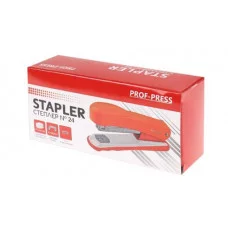 Степлер (ОП-2786), №24, метал./к, на 20 листов, в карт. коробке, оранжевый, шт ОП-2786