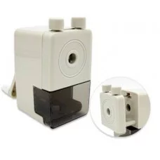 Точилка механическая DK-153 "Прямоугольная" 8,5х4,5х9см, 1 режим, пластик, с накопителем, бежевая LH0021 333400