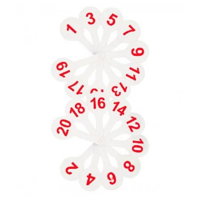 Касса веер цифры от 1 до 20 СТАММ ВК05 кас104