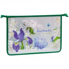 Папка для тетрадей 1 отд., А4, ArtSpace "Летнее настроение", пластик-картон, конгрев,блестки,молния Спейс 272769