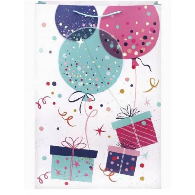 Пакет подарочный с глянцевой ламинацией,50x72x16 см (Jumbo) Шары 180 г ПКП-9141