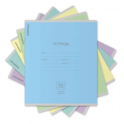 Тетрадь ученическая,12л Классика Косая Линейка Erich Krause 012010154-35203