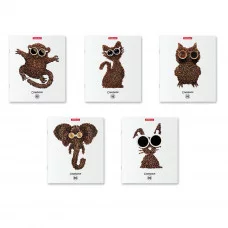 Тетрадь общая ученическая ErichKrause Кофейные метаморфозы 48 листов клетка выборочный 58283