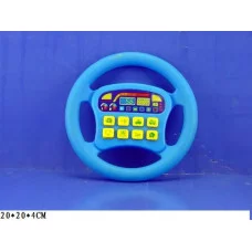 Музыкальный руль на бат.(звук) 20*20*4см в пакете