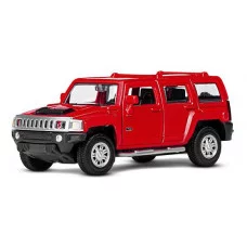 ТМ "Автопанорама" Машинка металлическая 1:43  Hummer H3, красный, откр. двери, инерция, в/к 17,5*12,5*6,5 см JB1251269