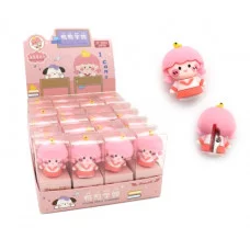 Точилка  CW-69 "Школьница" 45*35*25мм, фигурная, 1 отделение, без накопителя, в упаковке ПВХ XP-2802 (24/720)  325092