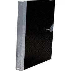 Папка регистратор для хранения документов на 2 кольцах ламинированная WORK INSIDE Черный Erich Krause 207024-19868