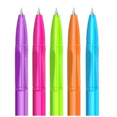 Ручка шариковая Berlingo "Tribase Neon" синяя, 0,7мм, корпус ассорти 265896