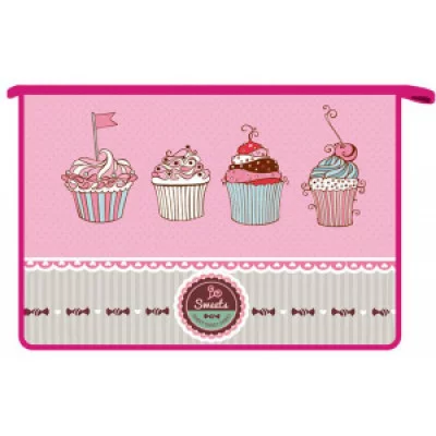 ПТ- 815 Sweet cake-папка д/тетр. А4 на молнии
