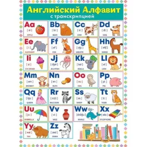 Плакат "Английский алфавит", изд.: Горчаков 460708299941184883