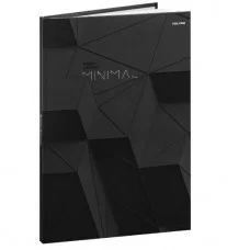 Бизнес-блокнот А4 80л. МИНИМАЛИЗМ В ЧЁРНОМ - 1 (80-1754) 7БЦ, глянц.ламин. цвет.мелов.обл. 80-1754