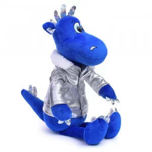 Дракон Дизель синий в косухе 25см 302сн/25/кр СИМВОЛ ГОДА 2024 302сн/25/кр