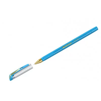 Ручка шариковая Berlingo "xGold" голубая, 0,7мм, игольчатый стержень, грип 271158