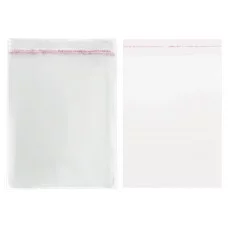 Пакет БОПП с клеевым клапаном, 20х25+4 см, толщина 30 мкм, с усиленным швом