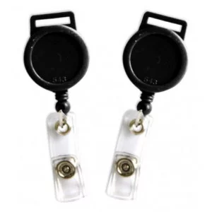 Держатель для бейджа круглый, рулетка, петля Т-543 BL черный, J.Otten 80630