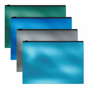 Zip-пакет пластиковый ErichKrause Glossy Ice Metallic, A4, непрозрачный, ассорти 53295