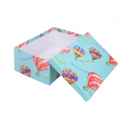 Коробка прямоугольная подарочная Полет шаров 27X20X11.5 см РазборКОР-7818