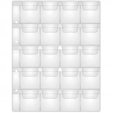 Лист для альбома OfficeSpace Optima на 20 монет 42*45, 180мкм Спейс 245277