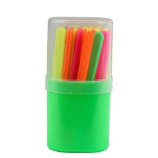 Набор счетных палочек ФЛЮОРЕСЦЕНТНЫЕ (НР-4548) 50шт в пенале НР-4548