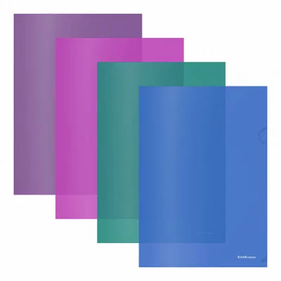 Папка-уголок А4 0,18мм "Fizzy Vivid" ассорти (4диз) ERICH KRAUSE 50158 317147