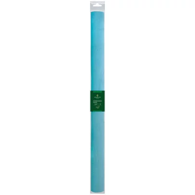 Бумага крепированная Greenwich Line, 50*250см, 32г/м2, бирюзовая, в рулоне, пакет с европодвесом 311743