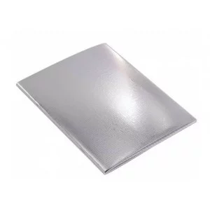 Тетрадь 48л., А5, клетка, Alingar "Silver  metallic", скрепка, дизайнерский картон, тиснение "лён", блок офсет, 100% белизна AL12404